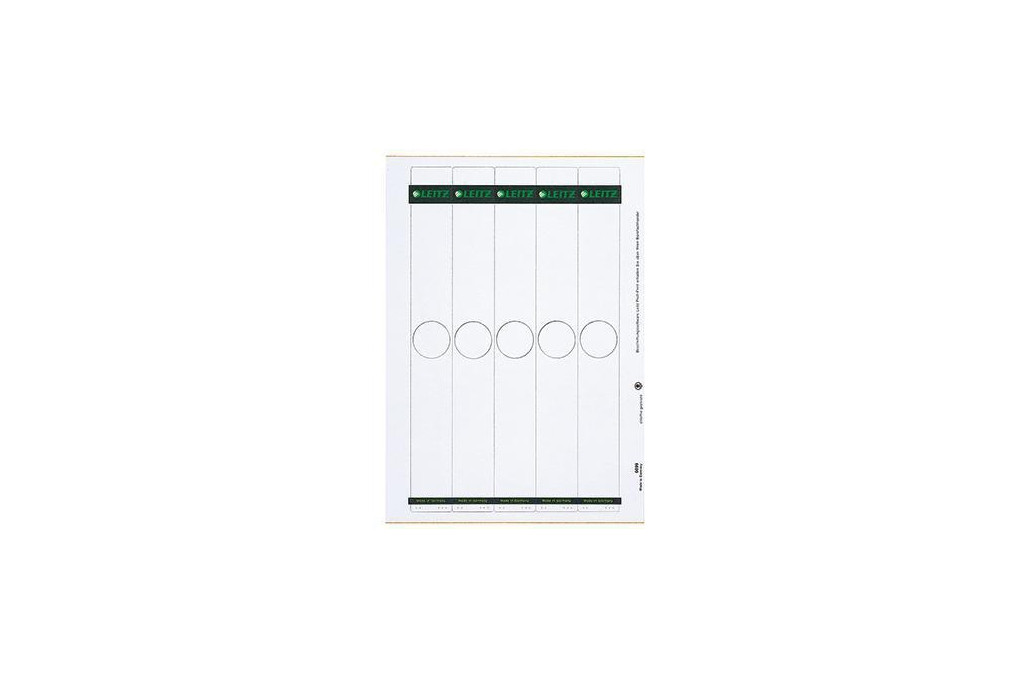 Leitz Ordneretikett 60990085 lang schmal Papier grau 125 St. Pack.