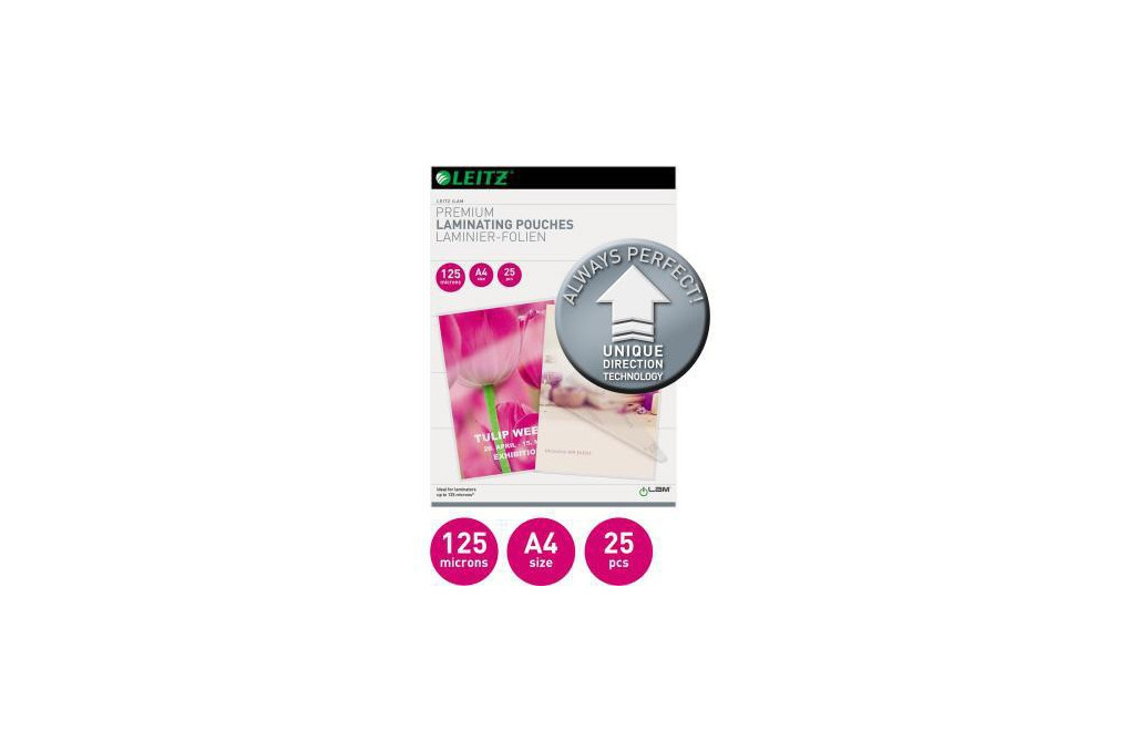 Leitz Laminierfolie UDT 74820000 DIN A4 125mic 25 St. Pack. Leitz Laminierfolie UDT 74820000 DIN A4 125mic 25 St. Pack.