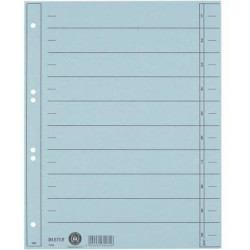 Leitz Trennblatt 16580030 A4 230g Karton hellblau 100 St. Pack. Leitz Trennblatt 16580030 A4 230g Karton hellblau 100 St. Pack.
