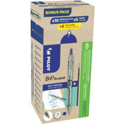 PILOT Kugelschreiber B2P Ecoball Set 10Kulis 10Minen M bl