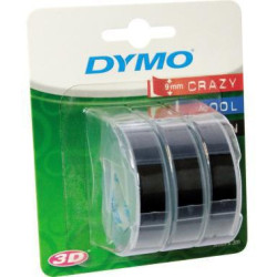 DYMO Prägeband S0847730 für 9mmx3m schwarz 3 St. Pack.