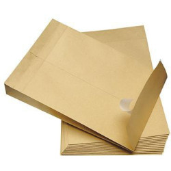 Soennecken Faltentasche 2941 C4 130g mF hk 20F braun 100 St. Pack.