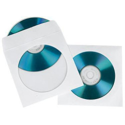 Soennecken CD DVD Hülle 03750 mF Papier weiß 100 St. Pack.