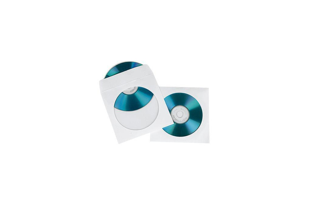 Soennecken CD DVD Hülle 03750 mF Papier weiß 100 St. Pack.