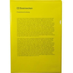 Soennecken Sichthülle 1512 DIN A4 PP gelb 100 St. Pack.