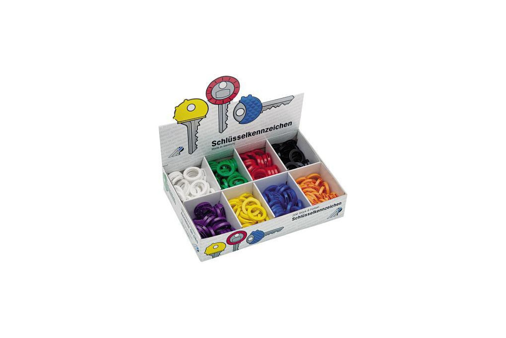 WEDO Schlüsselkennring 2628008 Kunststoff sortiert 200 St. Pack.