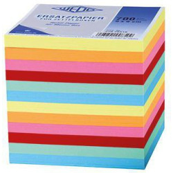 WEDO Zettelboxeinlage 27026510 9x9cm 7farbig 700 Bl. Pack. WEDO Zettelboxeinlage 27026510 9x9cm 7farbig 700 Bl. Pack.