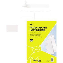 MAILmedia Faltentasche 30002483 C4 125g mF hk weiß 25St.