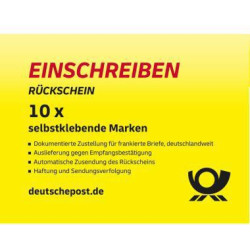 Briefmarke Einschreiben Rückschein national 10St.