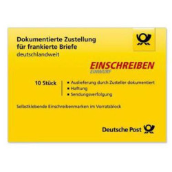 Briefmarke Einschreiben Einwurf national 10St.