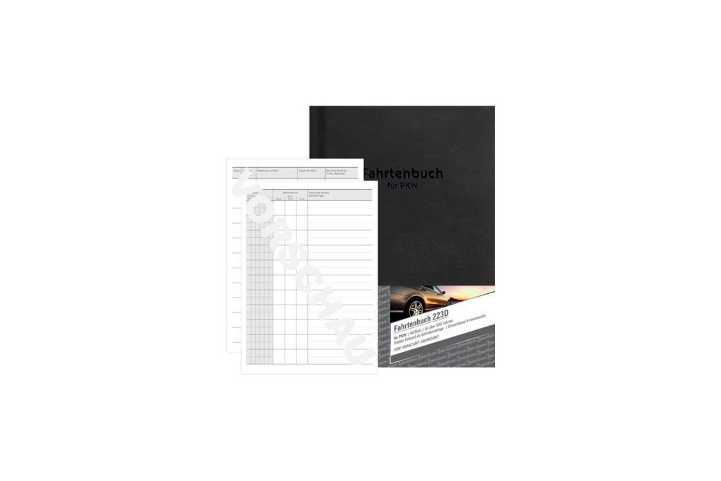 Avery Zweckform Fahrtenbuch Design 223D DIN A5 48Blatt sw