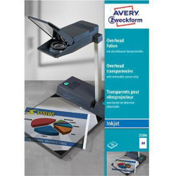 Avery Zweckform Inkjetfolie 2504 Sensor kurz glasklar 50 St. Pack.