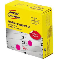 Avery Zweckform Markierungspunkt 3850 10mm magenta 800 St. Pack.