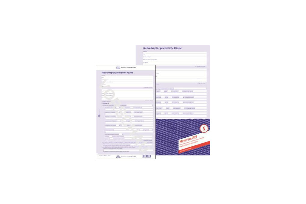 Avery Zweckform Mietvertrag 2874 A4 6seitig 5 St. Pack.