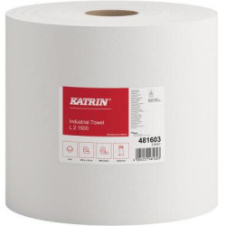 Katrin Putztuchrolle L2 481603 2lagig weiß 1.500 Blatt 2 St. Pack.