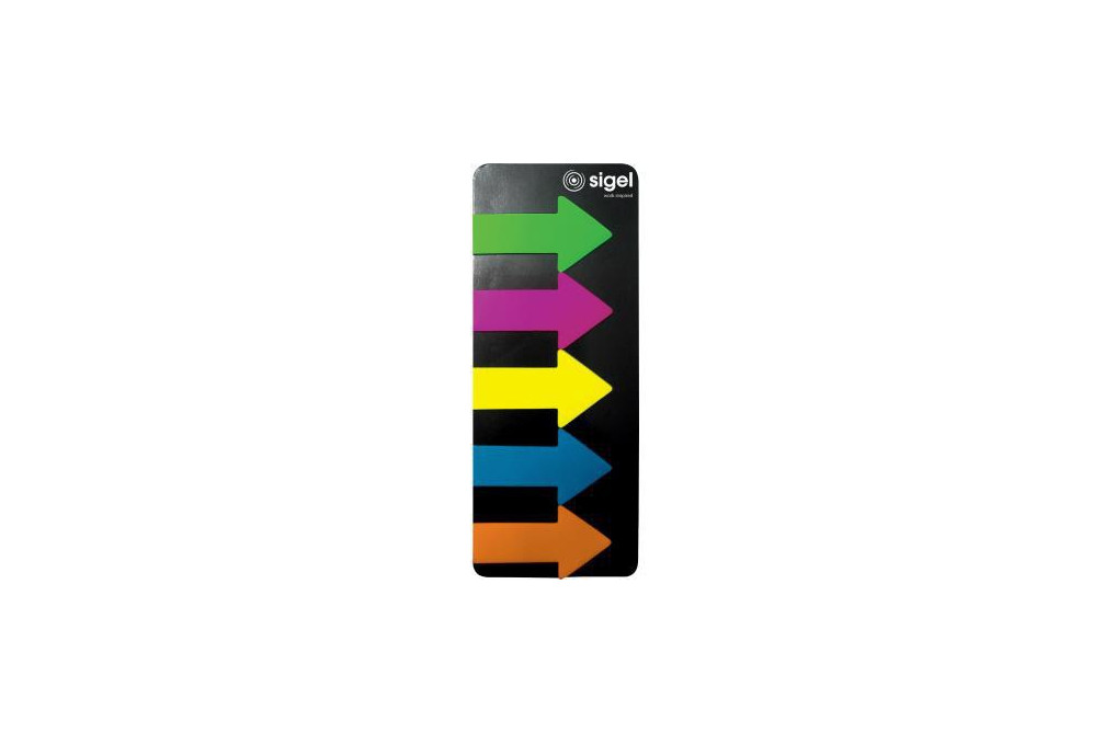 SIGEL Haftmarker Big Arrow HN600 55x137mm sortiert 125 Bl. Pack.