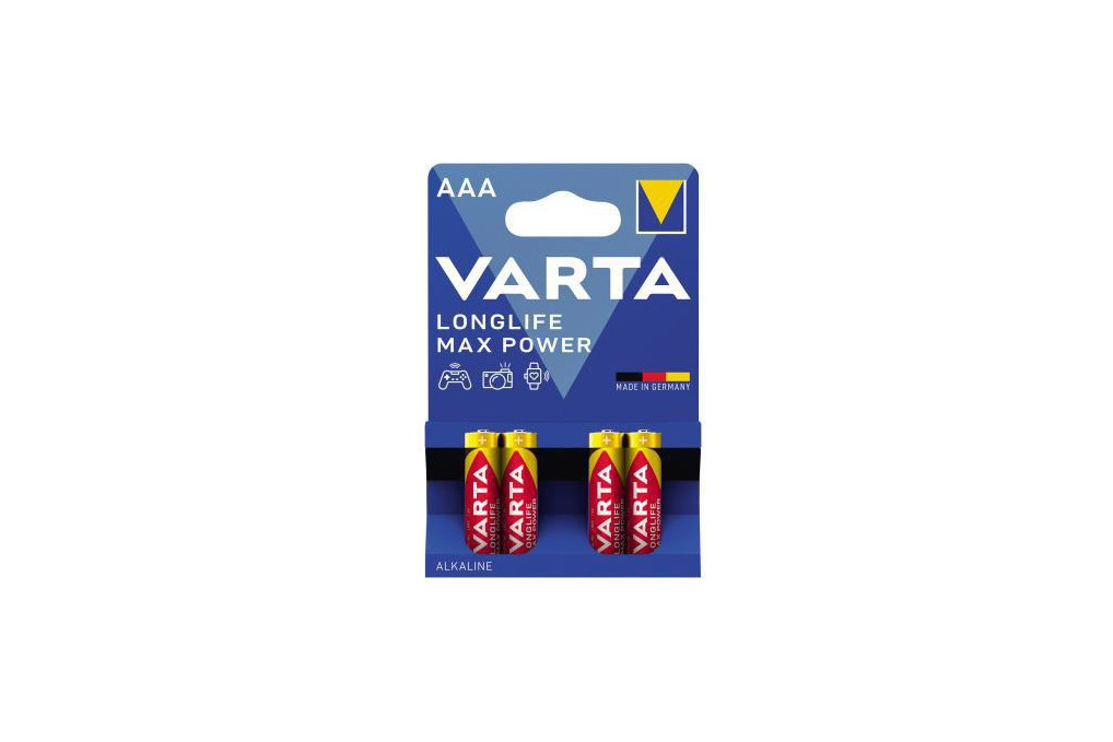 Varta Batterie Max Tech 04703101404 AAA Micro LR03 1,5V 4 St. Pack.