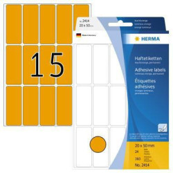 HERMA Vielzwecketikett 2414 20x50mm leucht.or 360 St. Pack.