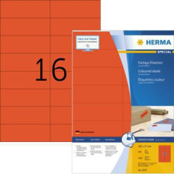 HERMA Etikett 4257 105x37mm A4 rot 1.600 St. Pack.