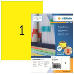 HERMA Etikett SPECIAL 4401 210x297mm gelb 100 St. Pack.