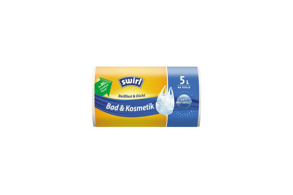 Swirl Müllbeutel 215642 Tragegriff 5l 40 St. Pack.