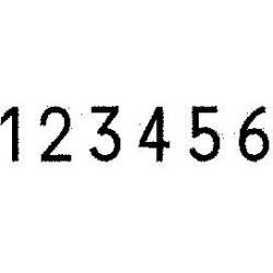 REINER Numeroteur B6 4,5 Block Zifferngröße 4,5 mm Blockschrift