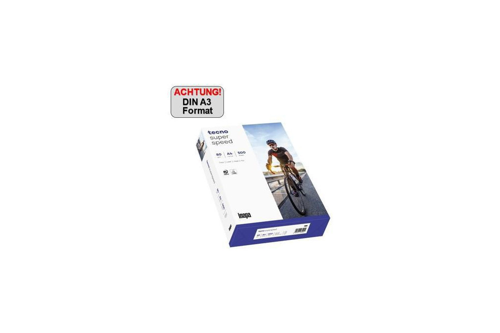 inapa tecno Kopierpapier superspeed 2100011540 A3 weiß 500 Bl. Pack.