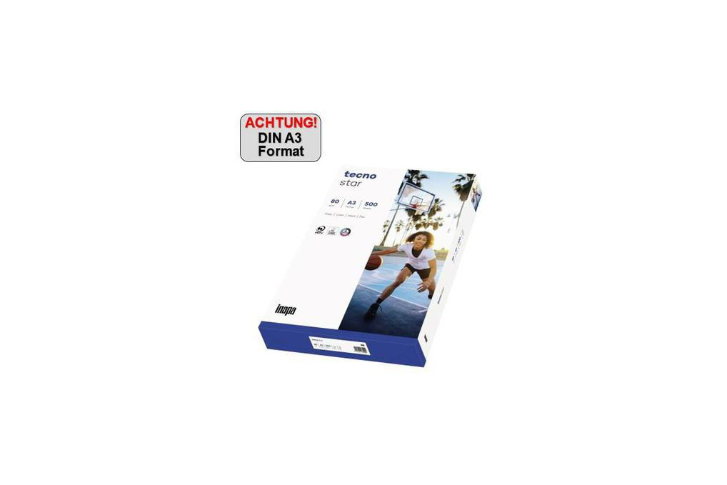 inapa tecno Kopierpapier Star 2100011528 A3 500 Bl. Pack.