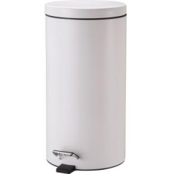 ZWINGO Tretabfalleimer Z2300305 20l Stahl rund weiß ZWINGO Tretabfalleimer Z2300305 20l Stahl rund weiß