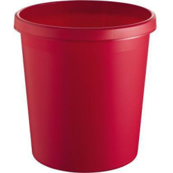 helit Papierkorb H6105825 18l rund Kunststoff rot