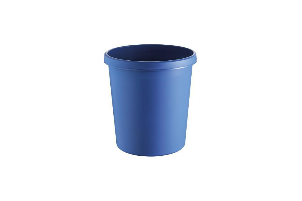 helit Papierkorb H6105834 18l rund Kunststoff blau