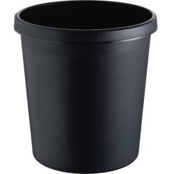 helit Papierkorb H6105895 18l rund Kunststoff schwarz