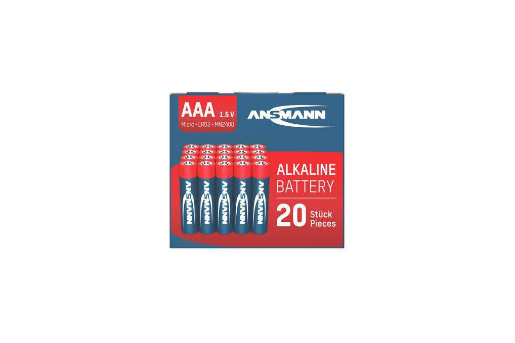 ANSMANN Batterie 5015538 Alkaline Micro AAA LR03 20St.