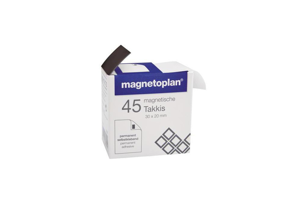 magnetoplan Magnetpads Takkis 15503 sk 30x20x0,4mm 45 St. Pack.