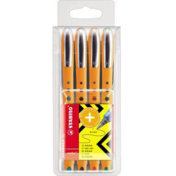 STABILO Tintenroller Bionic Worker fine 2016 4 0,4mm sort. 4 St. Pack.