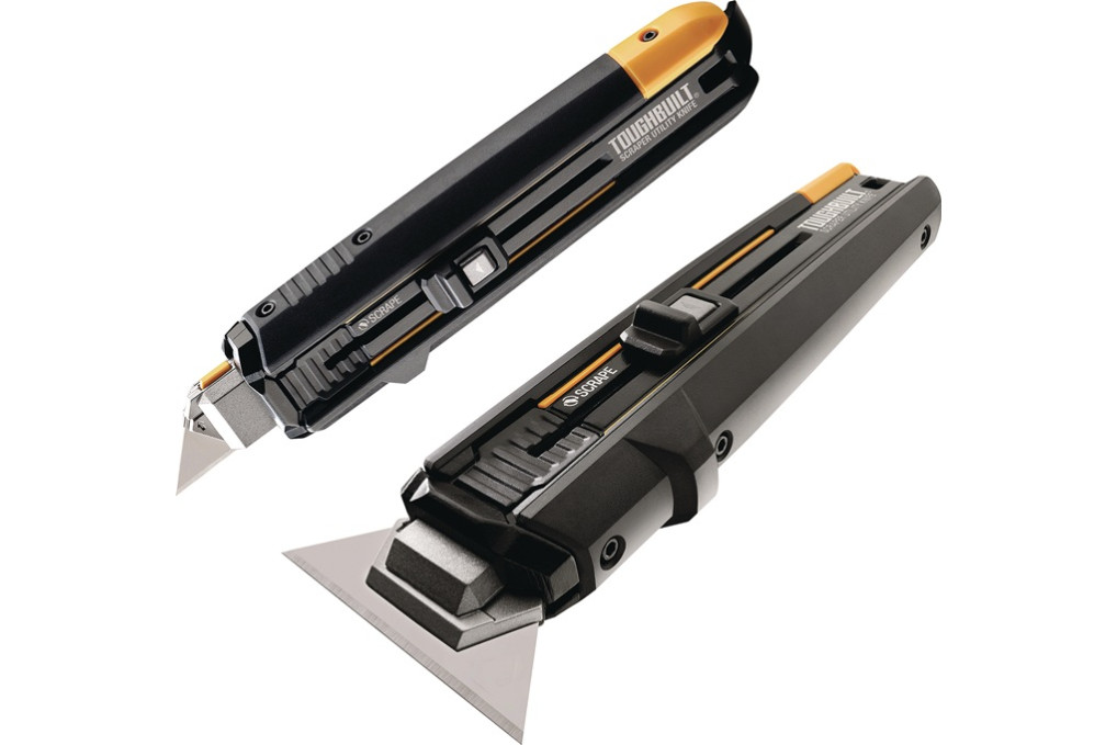 Universalmesser Gesamt L.165mm 2 tlg.Klingen L.61mm einziehbar Bl.ToughBuilt