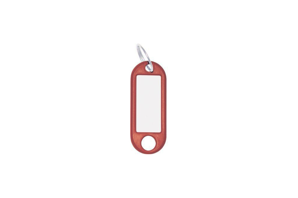 WEDO Schlüsselanhänger 262801802 mit Ring 18mm rt 100 St. Pack.