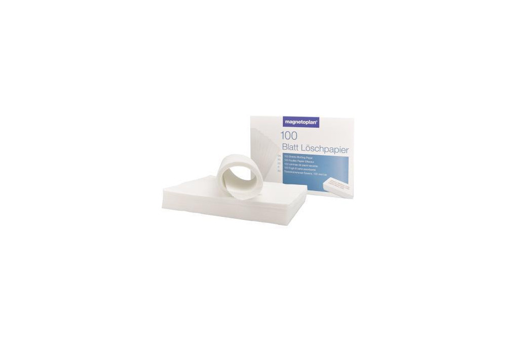 Magnetoplan Löschpapier 12296 Papier creme100 Bl. Pack.