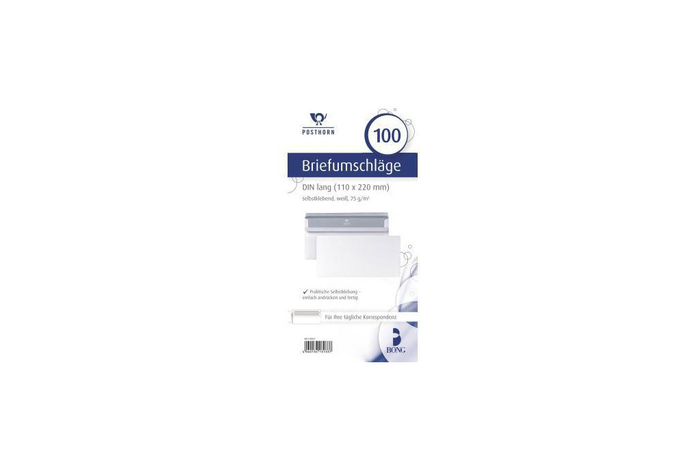 POSTHORN Briefumschlag 01220617 DL oF sk 75g ws 100 St. Pack.