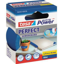 tesa Gewebeband extra Power Perfect 56343 00036 38mmx2,75m blau