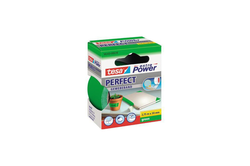 tesa Gewebeband extra Power Perfect 56343 00039 38mmx2,75m grün