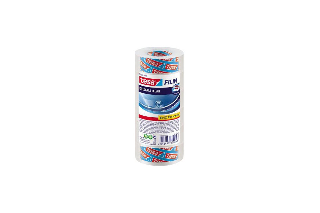 tesa Klebefilm Kristall Klar 57418 00000 19mmx33m 6St. tesa Klebefilm Kristall Klar 57418 00000 19mmx33m 6St.