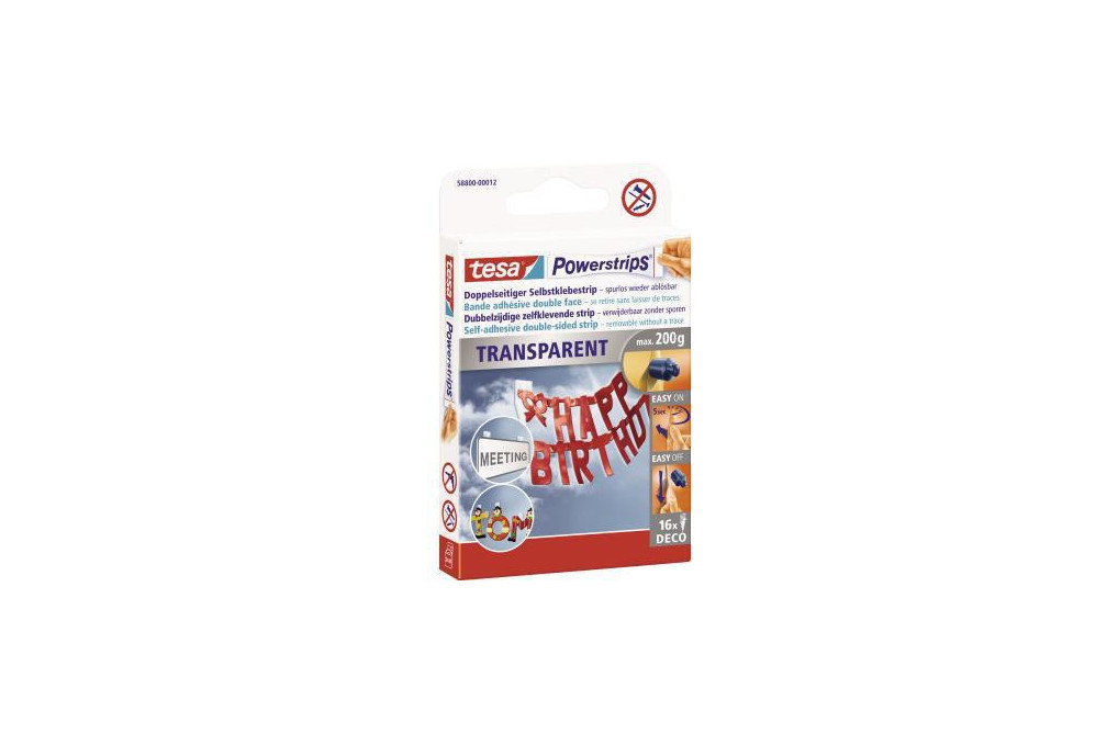 tesa Klebestücke Powerstrips Deco 58800 00012 14,5x42mm 16 St. Pack.