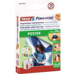 tesa Klebestücke Powerstrips Poster 58003 0079 14,5x33mm ws 20 St. Pack tesa Klebestücke Powerstrips Poster 58003 0079 14,5x33mm ws 20 St. Pack