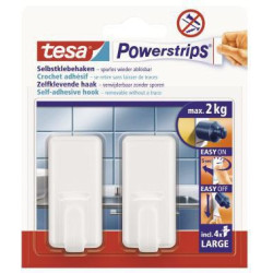 tesa Haken Powerstrips 58010 00044 L Classic ws 2 St. Pa tesa Haken Powerstrips 58010 00044 L Classic ws 2 St. Pa