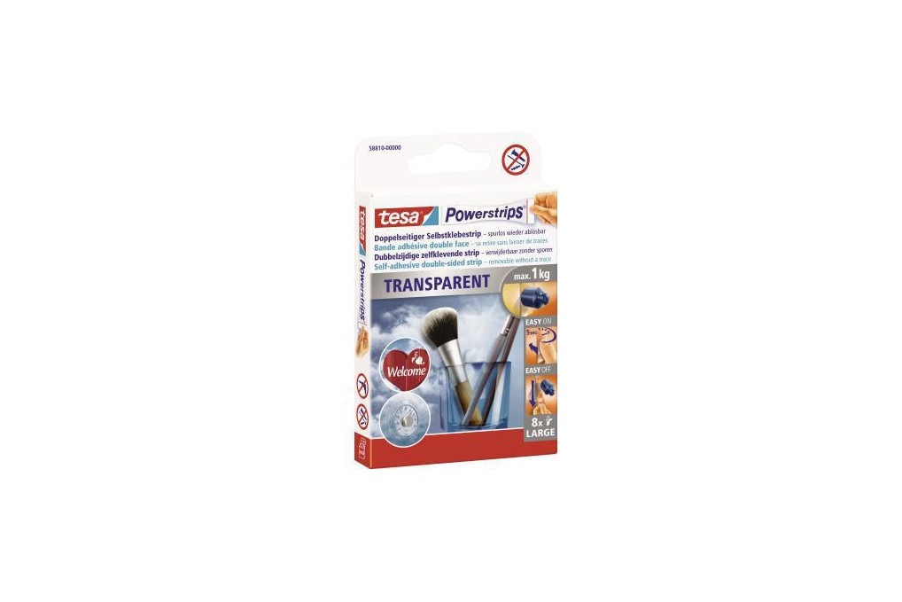 tesa Klebestück Powerstrips Large 58810 00000 tr 8 St. Pack. tesa Klebestück Powerstrips Large 58810 00000 tr 8 St. Pack.