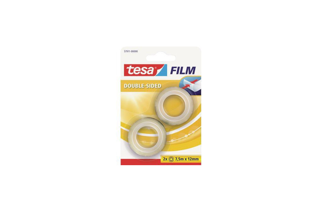 tesa Klebefilm 57911 00000 Doppelseitig 7,5mx12mm 2 St. Pack. tesa Klebefilm 57911 00000 Doppelseitig 7,5mx12mm 2 St. Pack.