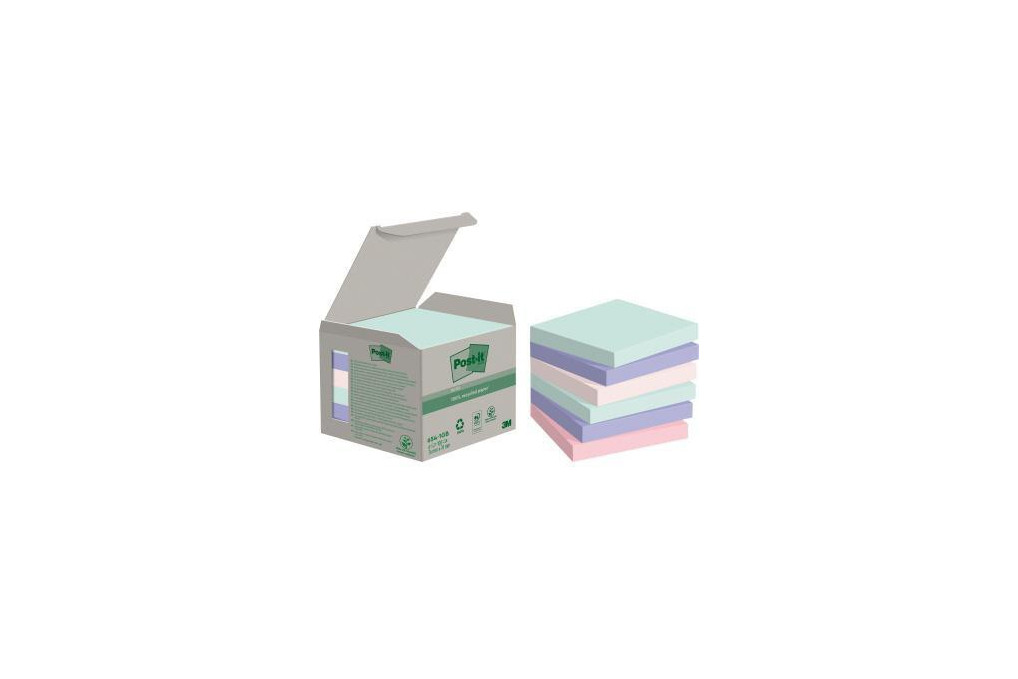 Post it Haftnotiz Recycling Notes 654 1GB 76x76mm sortiert 6 St. Pack Post it Haftnotiz Recycling Notes 654 1GB 76x76mm sortiert 6 St. Pack