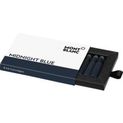 Montblanc Tintenpatrone 128199 mitternachtsblau 8 St. Pack.