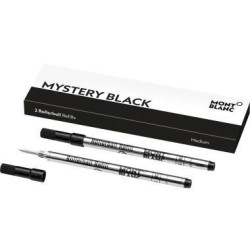 Montblanc Tintenrollermine 128231 mystery black M sw 2 St. Pack.